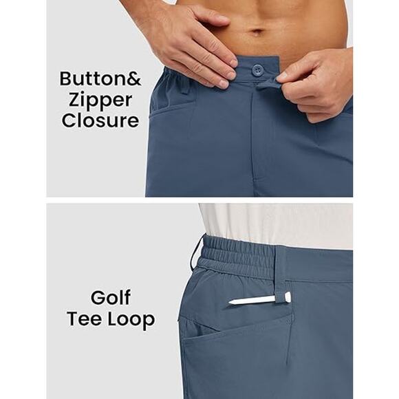 Men's Golf Shorts 7" Stretch Dress Casual -NEW- Size 38 - Picture 5 of 8